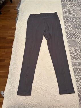 High-Waist Women's Leggings - Charcoal Gray